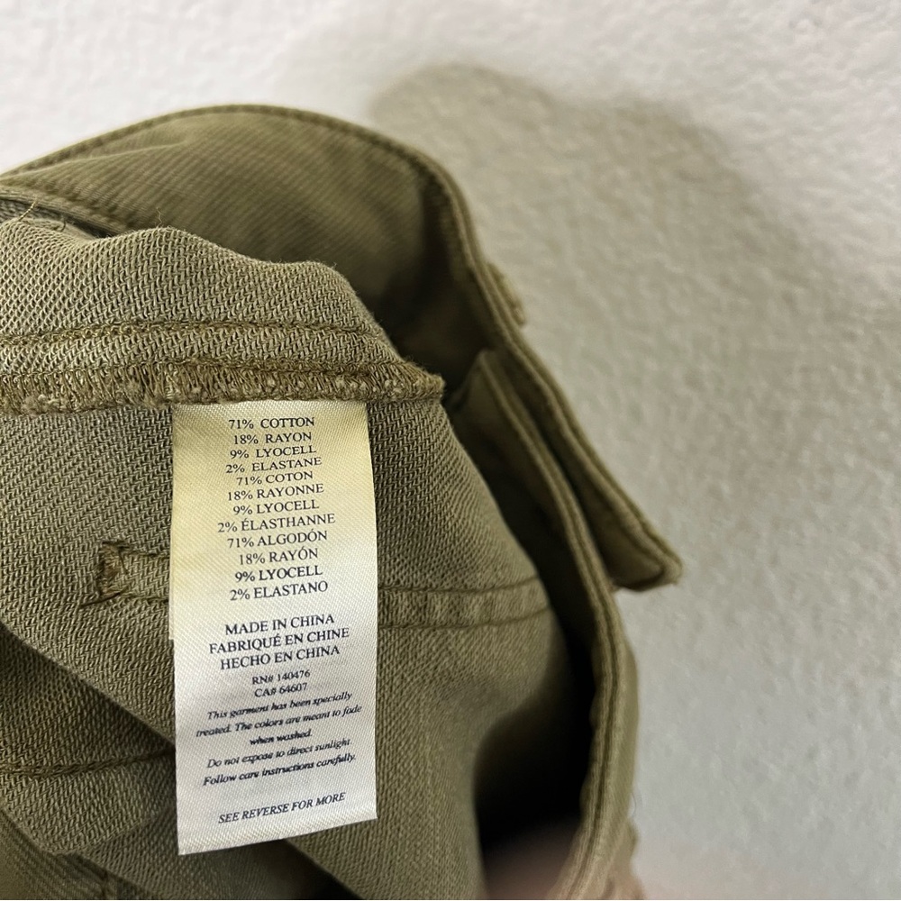 Faherty Olive Wide Leg Pants - Picture 7 of 7